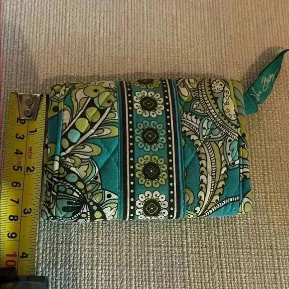 Vera Bradley Women's Green and Blue Patterned Bag - Picture 2 of 5